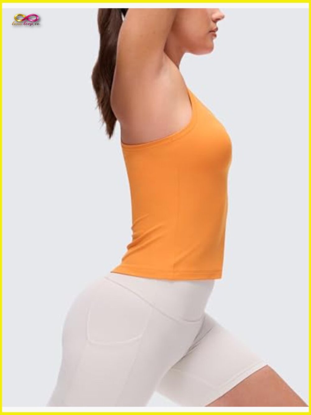 Racerback Tank Top for Women – Yoga Workout Camisole Tight Sleeveless - Picture 5 of 5